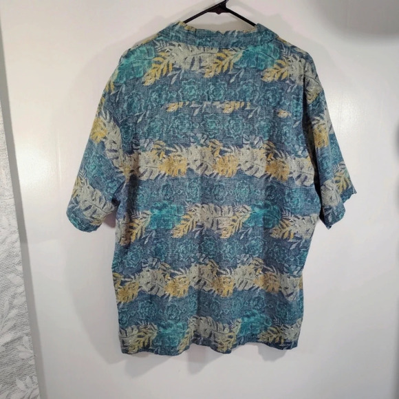 CLEARANCE Woolrich Shirt Button Down Tropical Print 100% Cotton Hawaiian - Picture 9 of 10